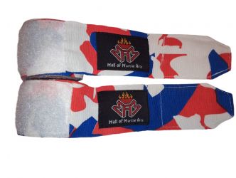 Nylon Boxing Hand Wraps 65% polyester 35% cotton high quality Commando color with 2” Velcro closer.